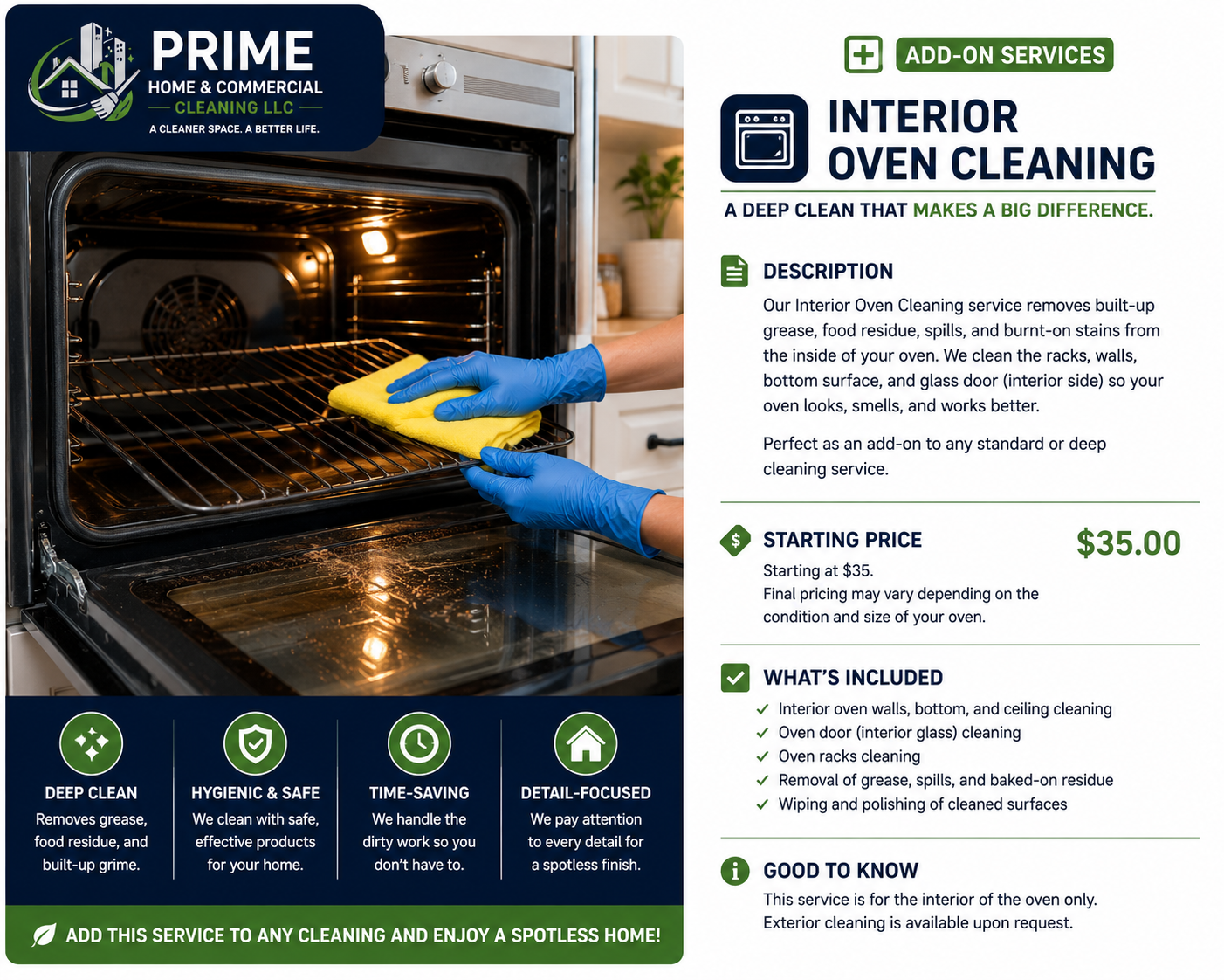 Interior Oven Cleaning