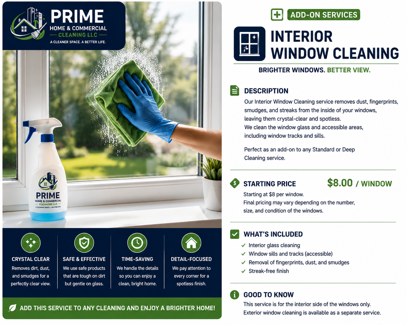 Interior Window Cleaning
