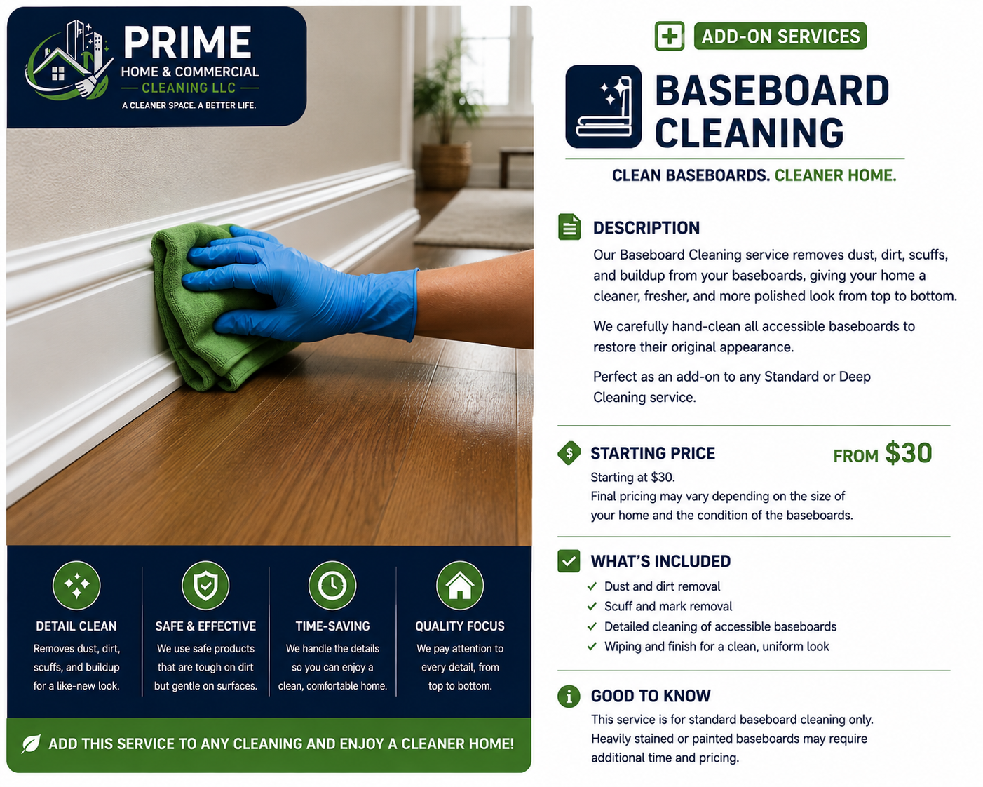 Baseboard Cleaning