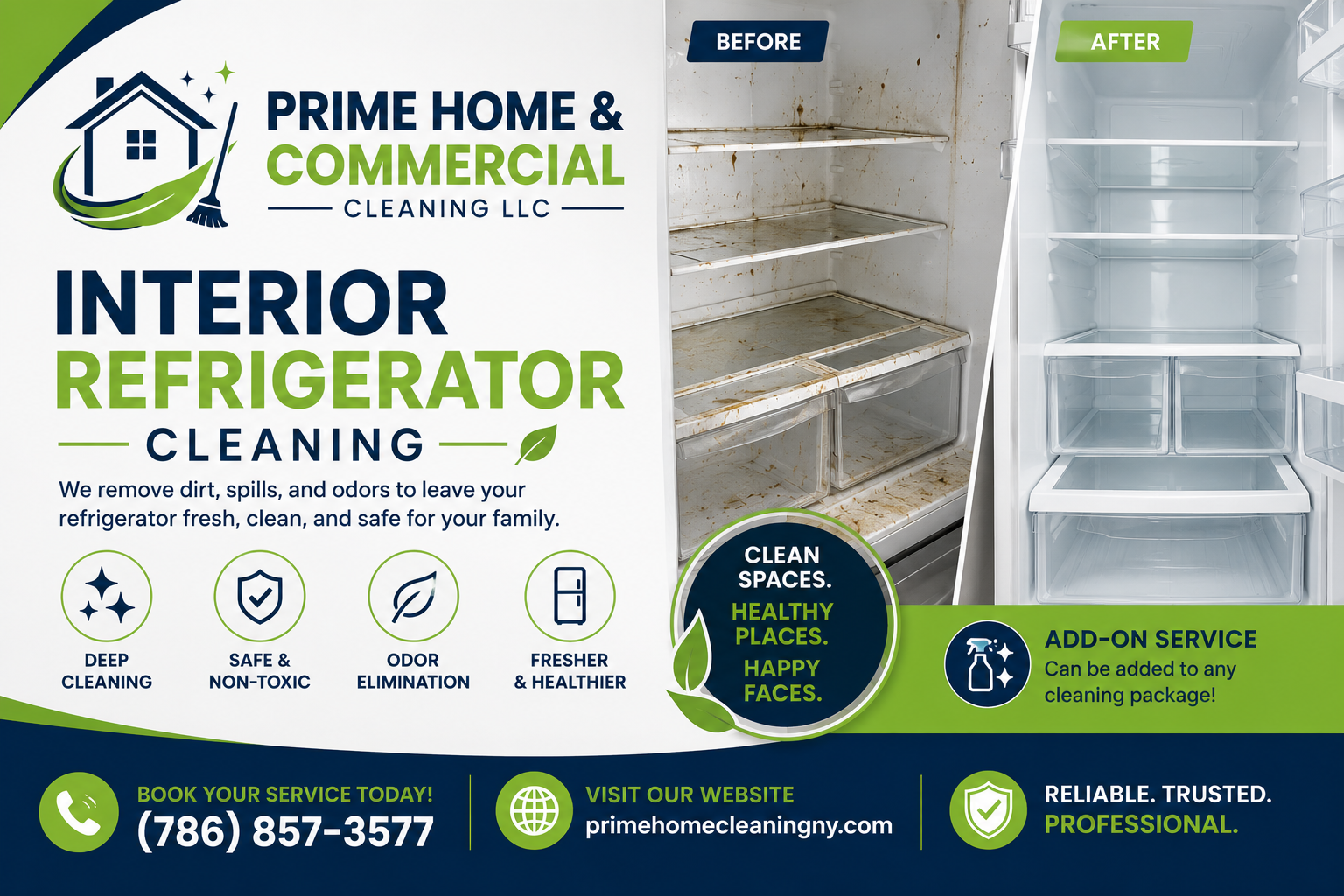Interior Refrigerator Cleaning